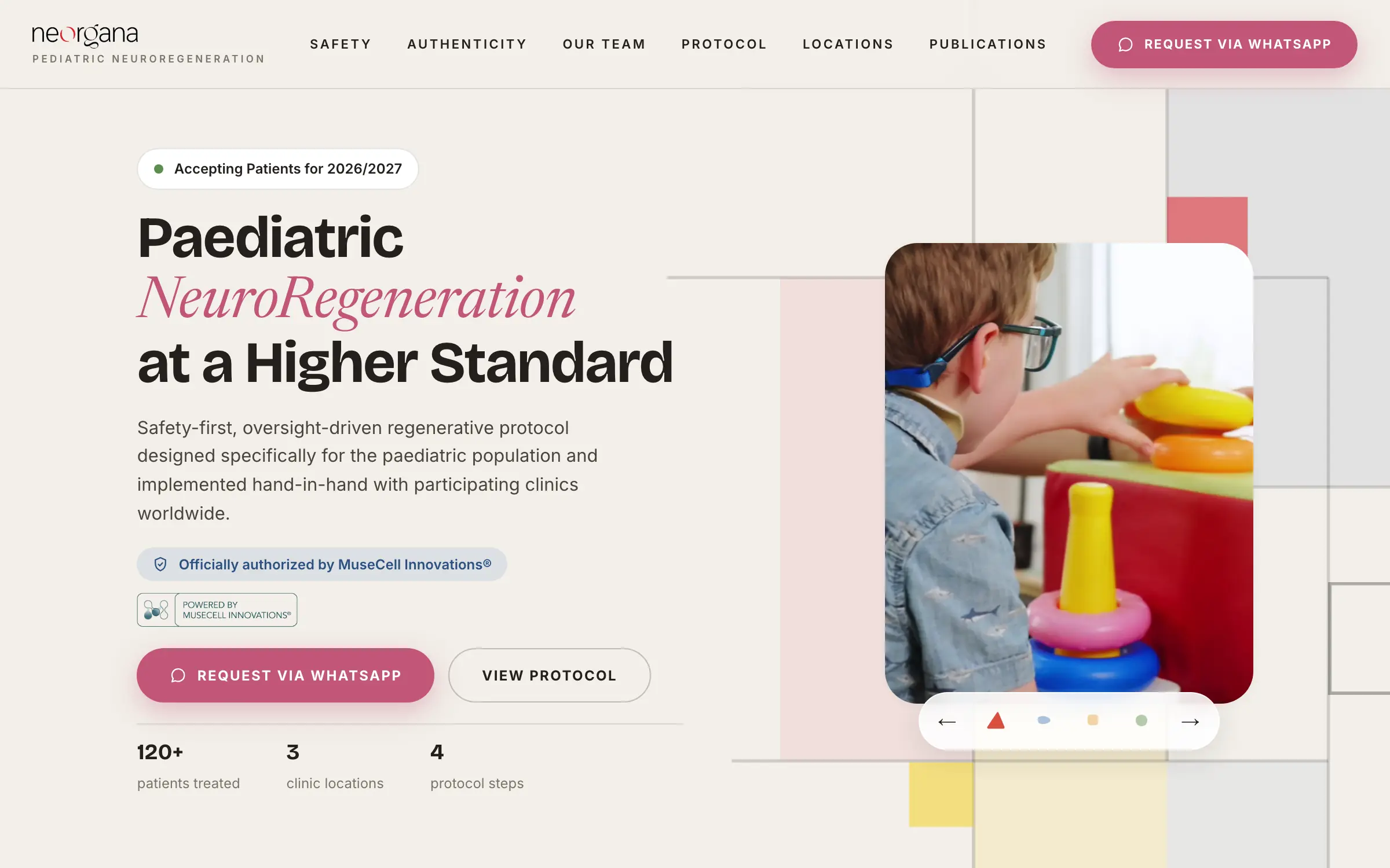 Neorgana Pediatrics — paediatric NeuroRegeneration at a higher standard.