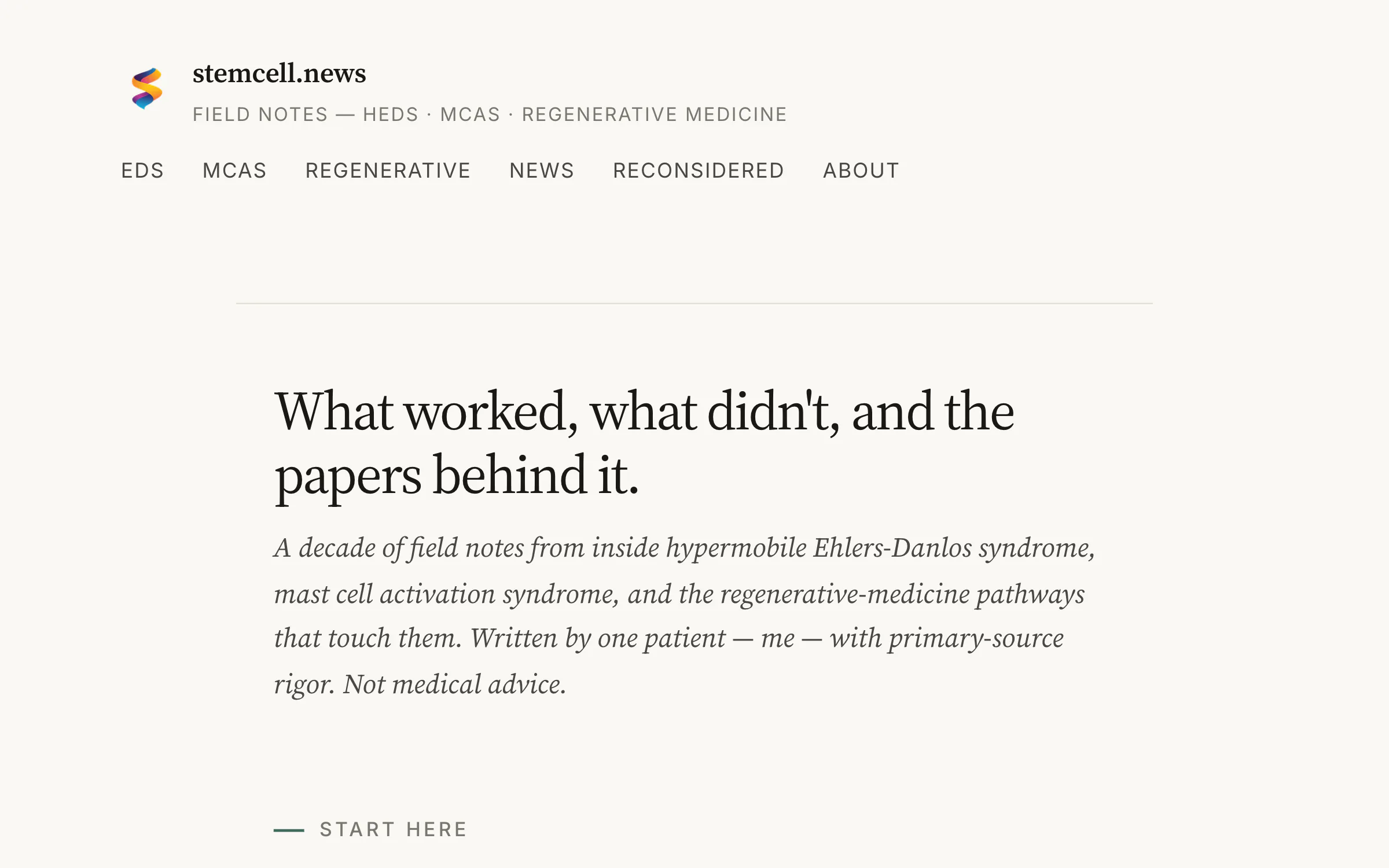 stemcell.news — the Ehlers-Danlos Resource Hub